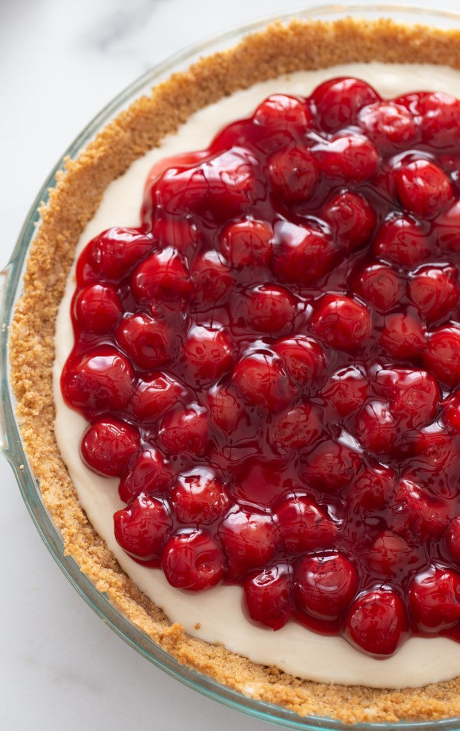 Sour Cherry Cheesecake Pie