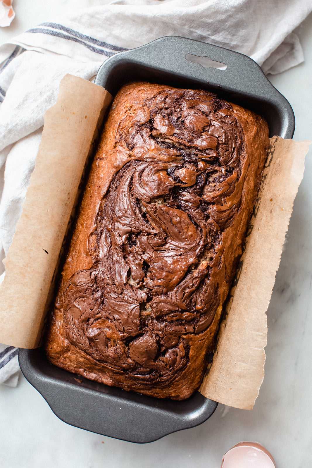 Brown Butter & Nutella Banana Bread