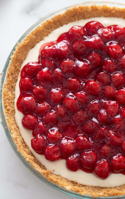 Sour Cherry Cheesecake Pie