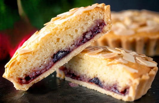 Strawberry-Rhubarb Bakewell Tarts - Box of 6