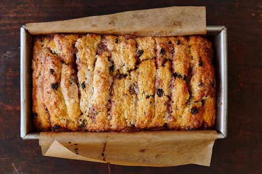 Raspberry Dark Chocolate Marzipan Scone Loaf
