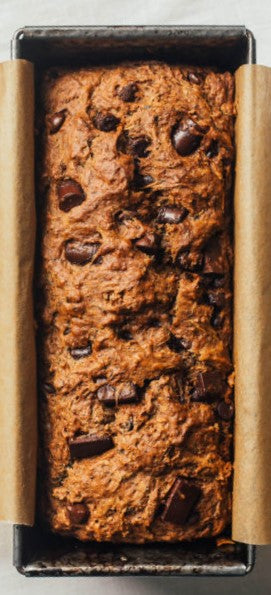 Zucchini Loaf with Milk Chocolate & Walnuts