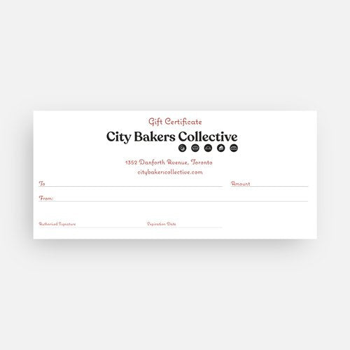 City Bakers Collective Gift Certificate